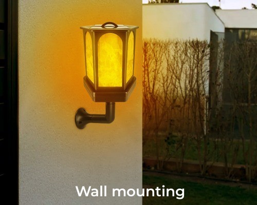 Solar Hexagonal Pavilion Lights
