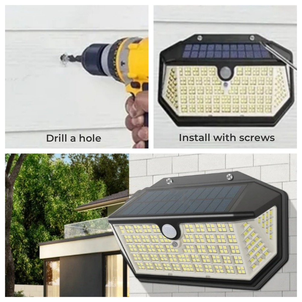LED Solar Outdoor Wall Light