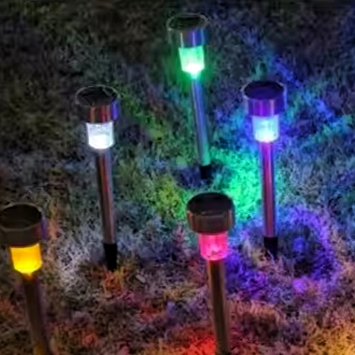 Colorful Solar Pathway Lamps