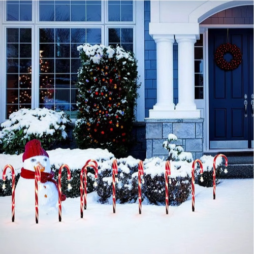 Solar Candy Cane Light