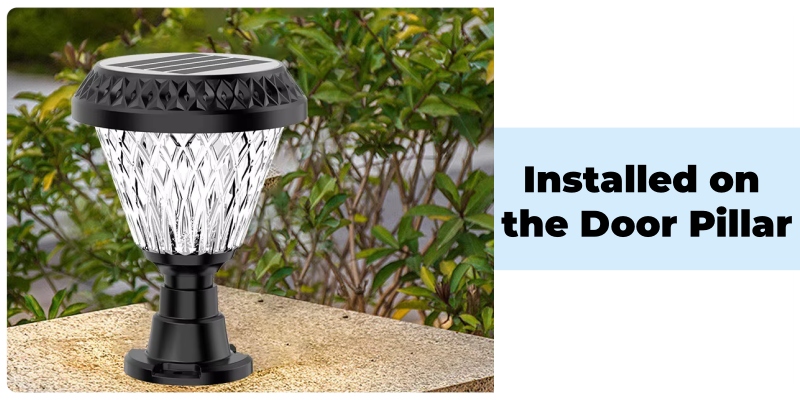 Solar Powered Post Light