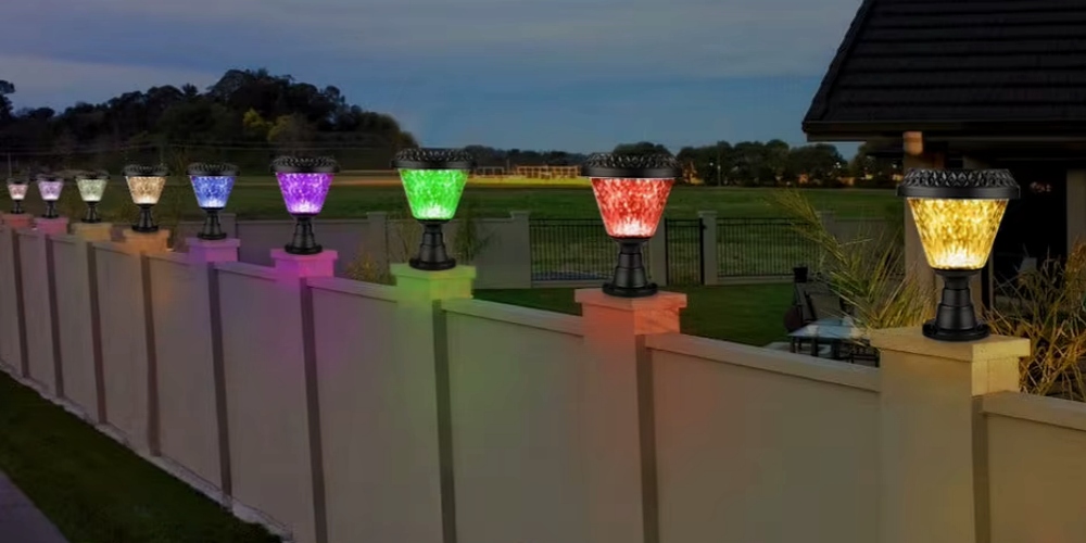 RGB Solar Powered Pillar Lights