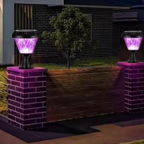 Solar Gate Post Light