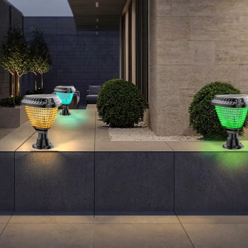 RGB Solar Powered Pillar Light