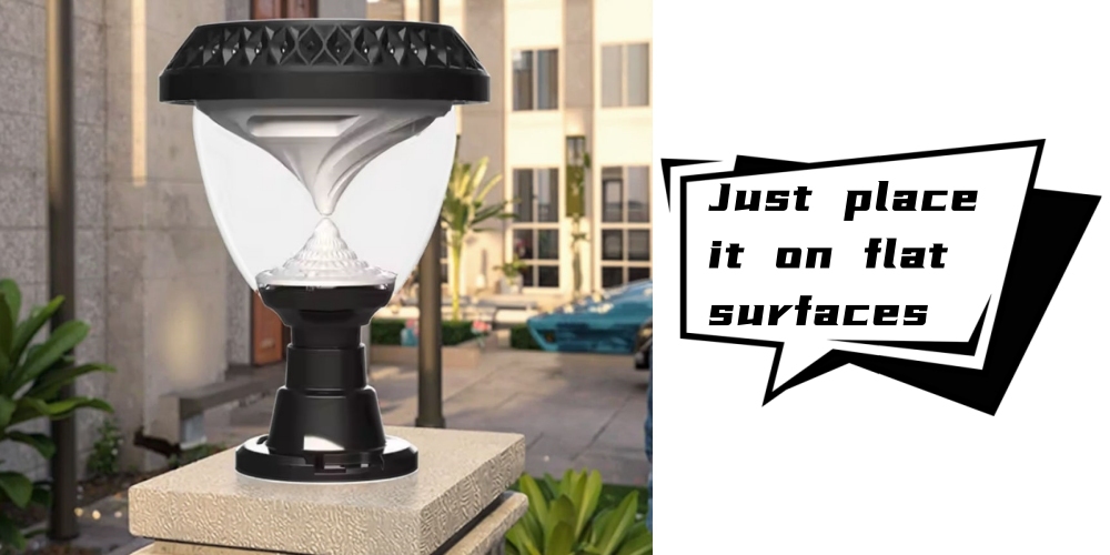 Solar Powered Gatepost Lamps