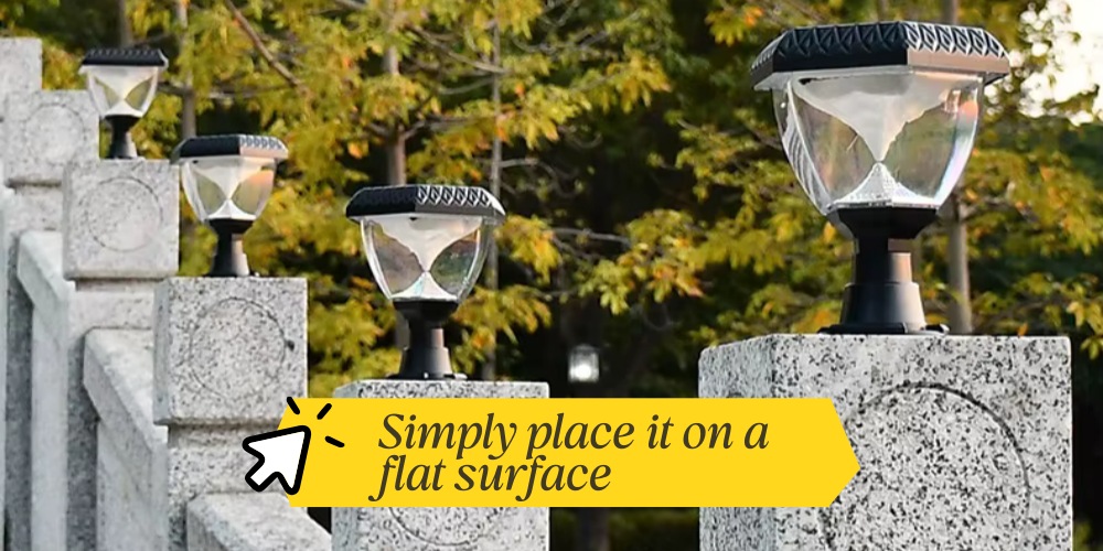 Solar Gate Column Lamp