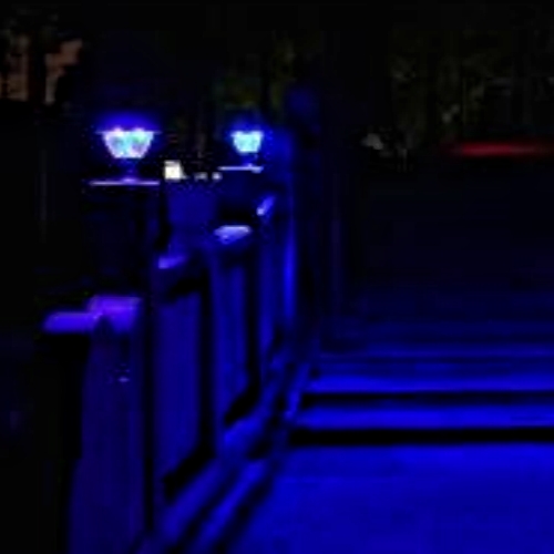 Solar Powered Garden Pillar Light