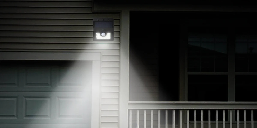 LED outdoor solar wall lights