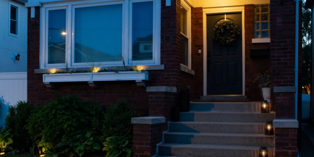 Solar powered lights Solar powered lights